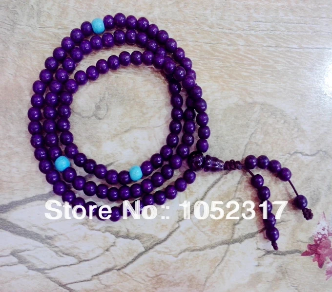 108 браслет из фиолетовых камней|rosary bead bracelet|bead braceletbracelet adjustable |