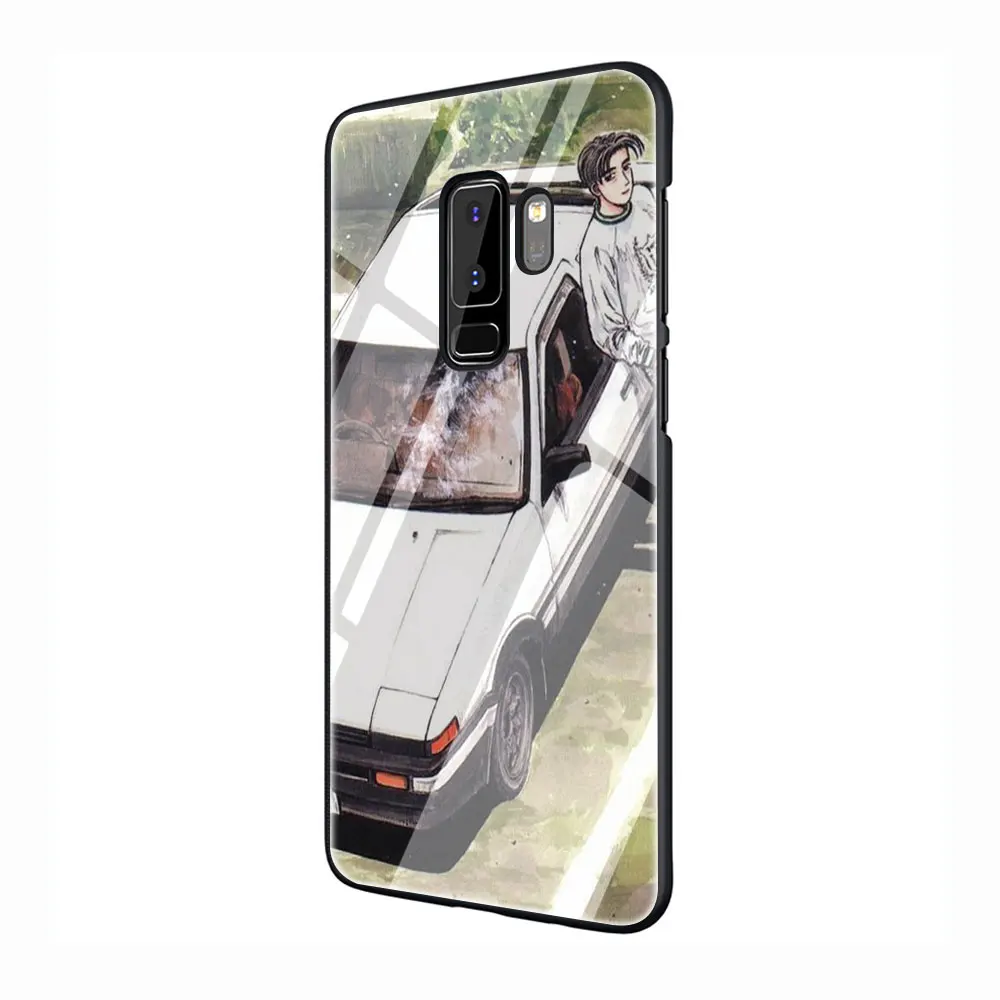 G10 INITIAL D AE86 закаленное Стекло чехол для телефона чехол для Galaxy S7 край S8 9 10 Plus, Note 8, 9, 10, A10 20 30 40 50 60 70 - Цвет: G10