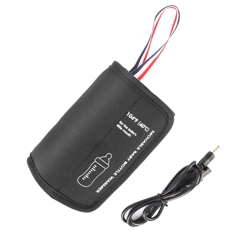 USB бутылка грелка 2A 5V переносная дорожная чашка Нагреватель Карман для чая, кофе, молока - Цвет: Black