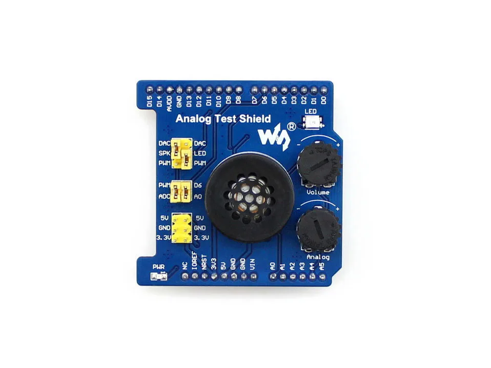 Analog Test Shield Developemnt Board Features AD Acquisition DA Output Compatible with UNO Leonardo NUCLEO XNUCLEO | Компьютеры и офис