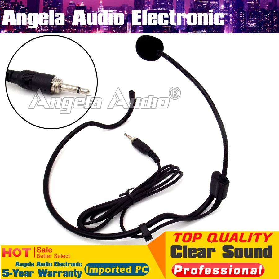 Гарнитура конденсаторный микрофон 3 5 мм Винт головной убор для караоке