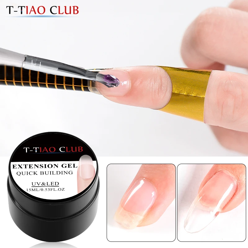 T TIAO CLUB поли быстрое наращивание УФ Гель лак для ногтей отмачиваемый