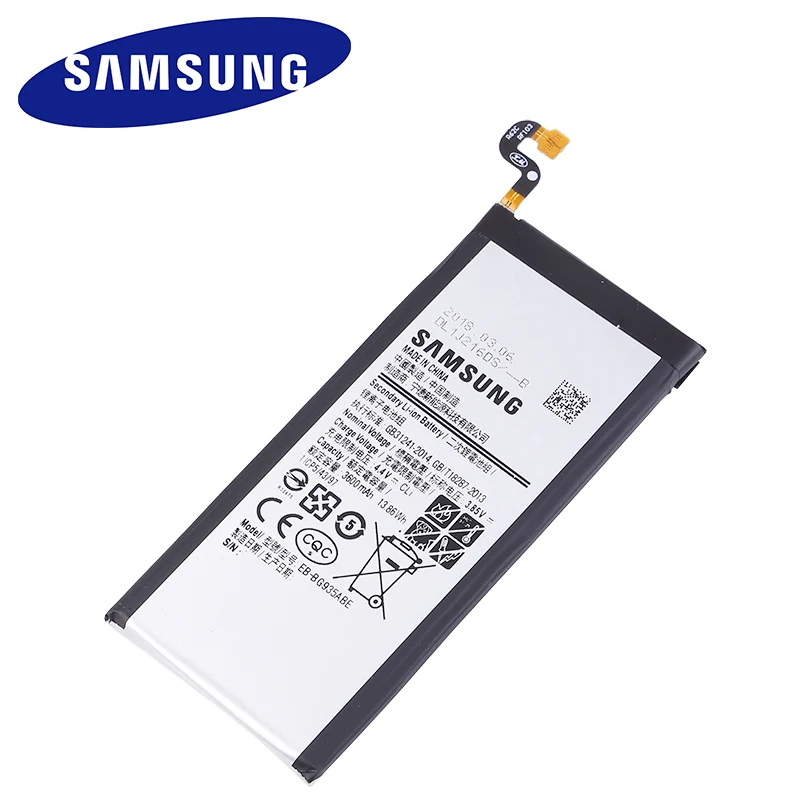 Оригинальный аккумулятор Samsung для Galaxy S7 Edge G935 G9350 G935F G935FD G935W8 EB-BG935ABE телефона 3600 мАч