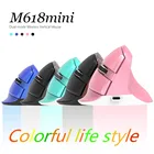 Мышь вертикальная Delux M618Mini игровая беспроводная эргономичная, Bluetooth, 2,4 ггц