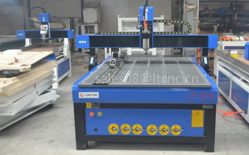 Однофазный Вакуумный насос cnc router 1218 вращающаяся ось цилиндрическая машина для