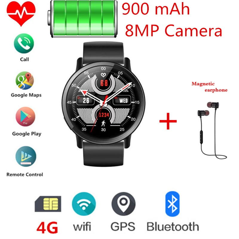 Смарт часы LEM X Android 7 1 MT6739 ГБ ОЗУ 16 Гб ПЗУ 800 Вт камера умные поддержка 4G gps Wi Fi