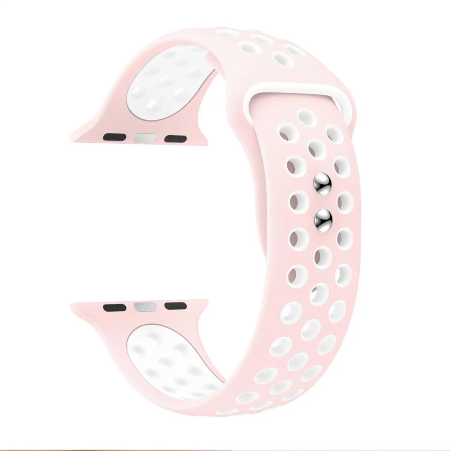 E Correa для apple watch серии 1/2/3/5, 42 мм, 38 мм, ремешок для запястья адаптер для наручных часов iwatch, 4 40 мм 44 мм разноцветных резиновых полосок Спорт на открытом воздухе силиконовый - Цвет ремешка: E