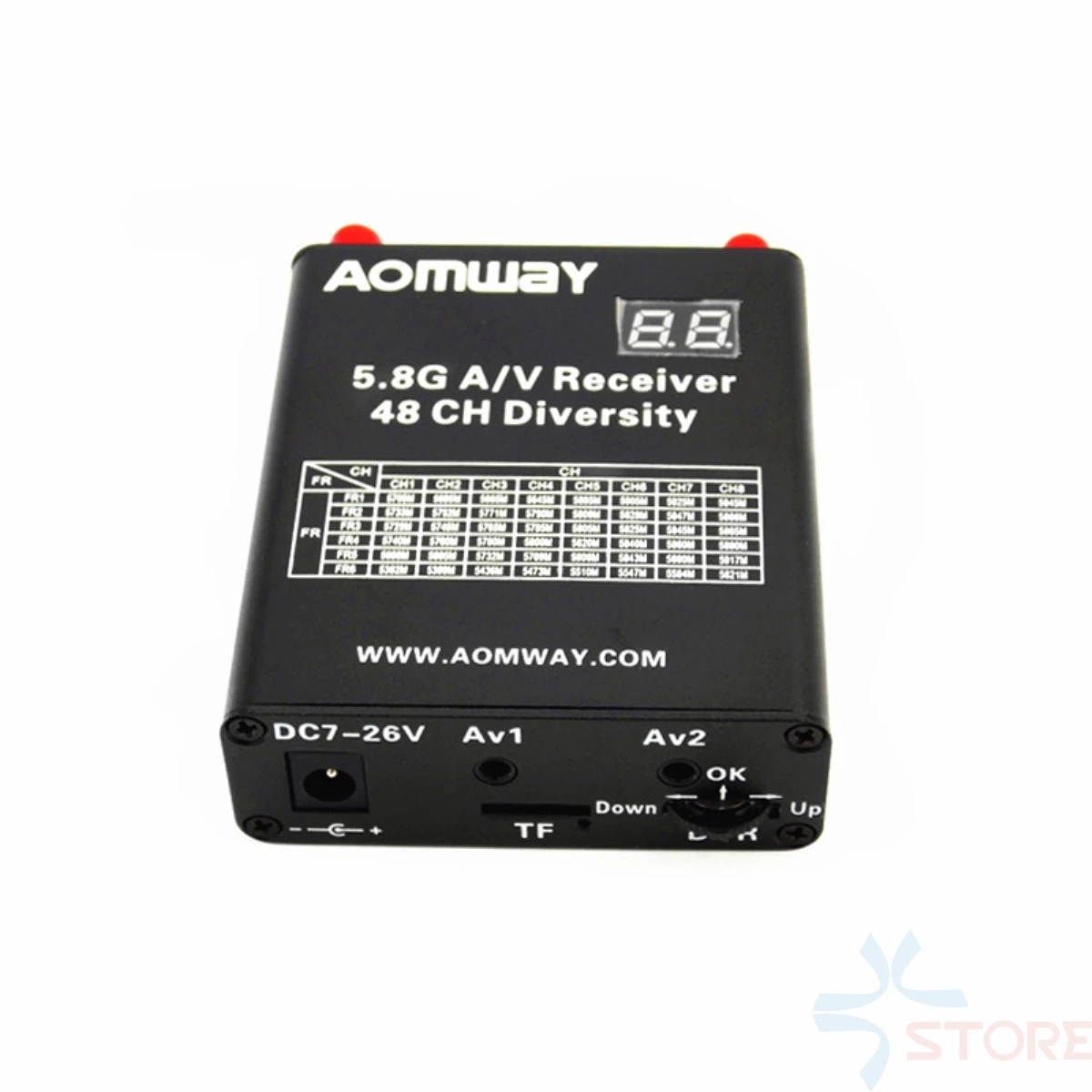 Беспроводной видеоприемник Aomway 5 8g 8 ghz 48CH Rx w/DVR рекордер Телеметрия Fatshark