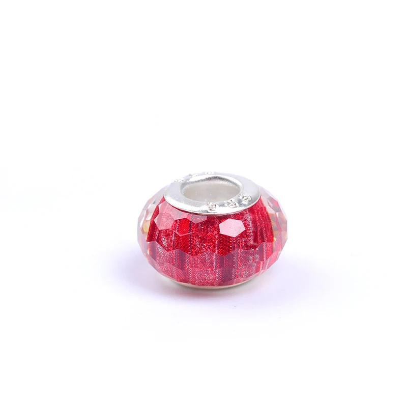 10 шт./лот смешанные цвета опал lampwork galss граненые бусины шарики прокладки