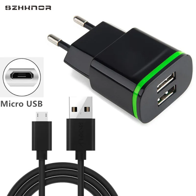 Зарядное устройство с Micro USB 5 В 2016 А Универсальное портативное дорожное настенное