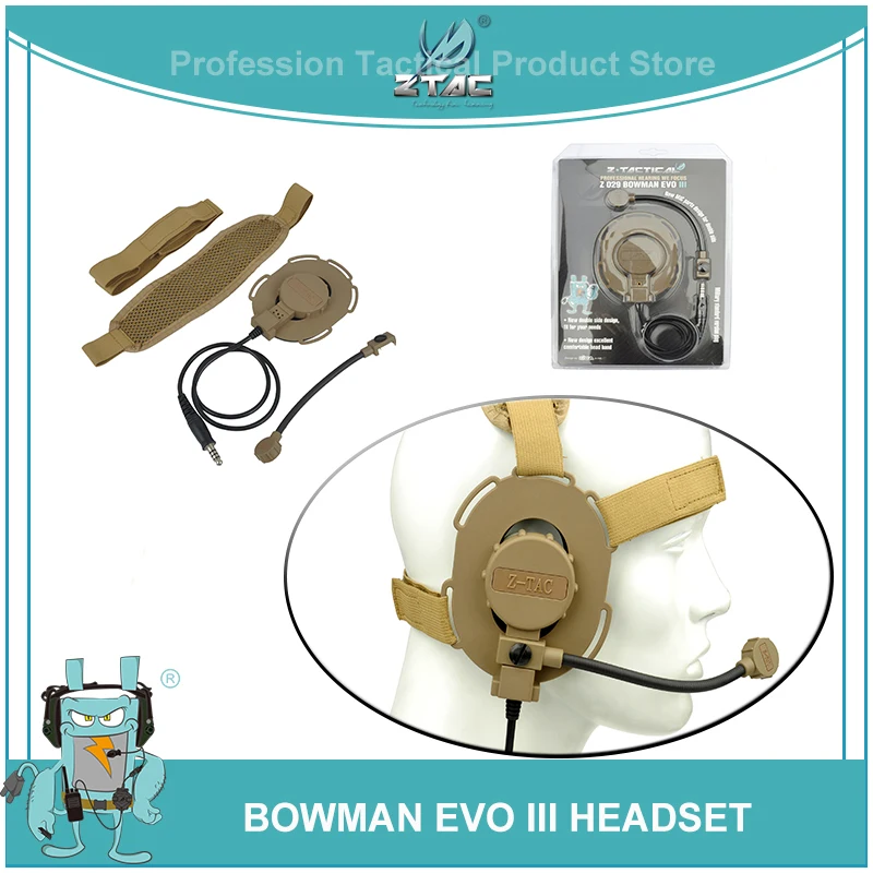 Z TAC Airsoftsports Tactical Bowman Evo III гарнитура для Midland Kenwod Plug Наушники Z029 Охотничьи