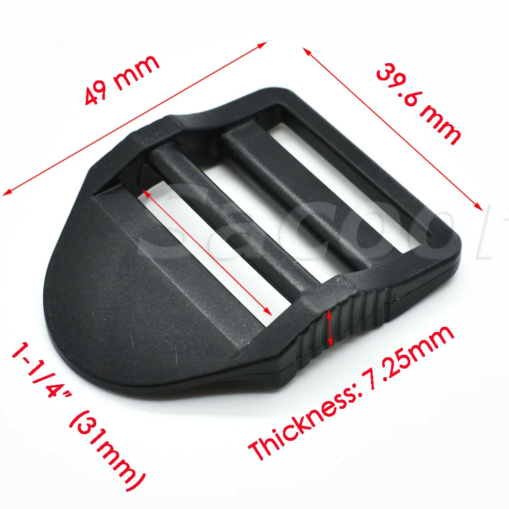 10 лампочек лестничный замок ползунок пластиковые пряжки рюкзак ремни Webbin 20 мм 26 31