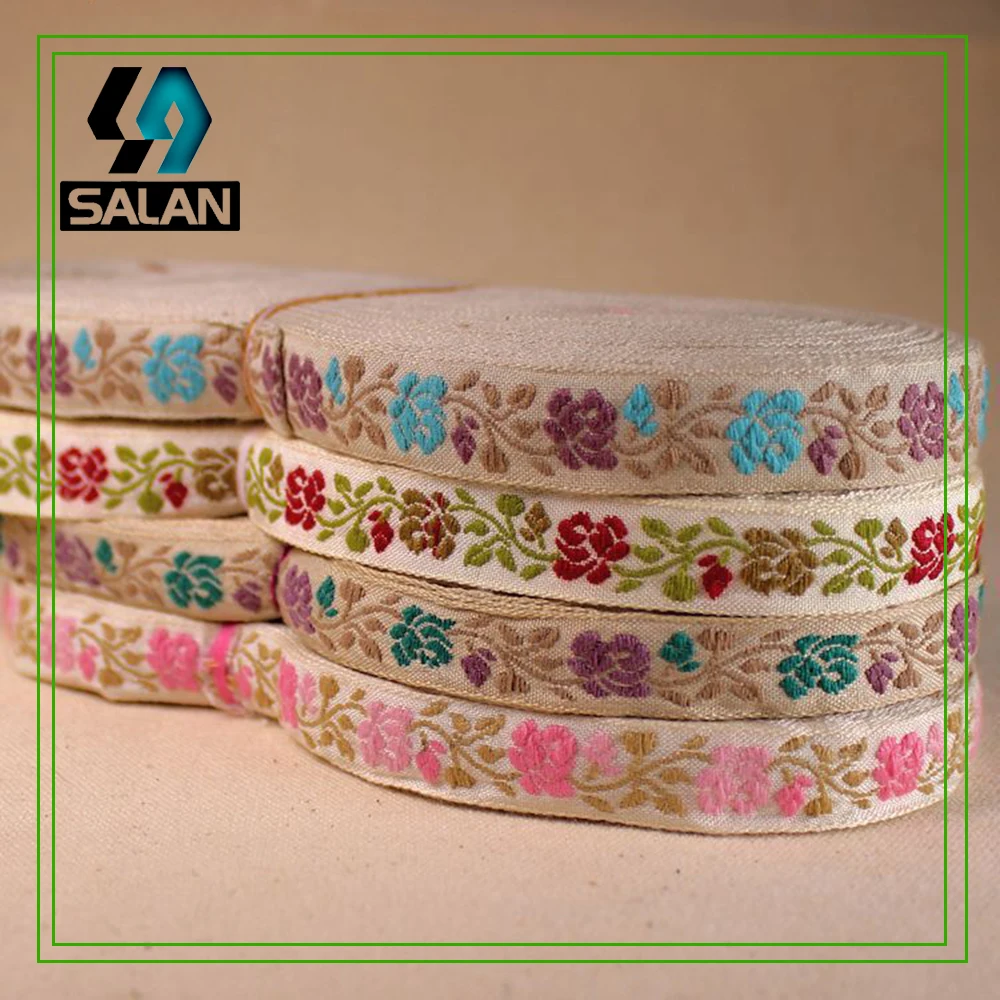 Новый Ретро Национальный ветер Микро стерео Роза лента окантовка костюма