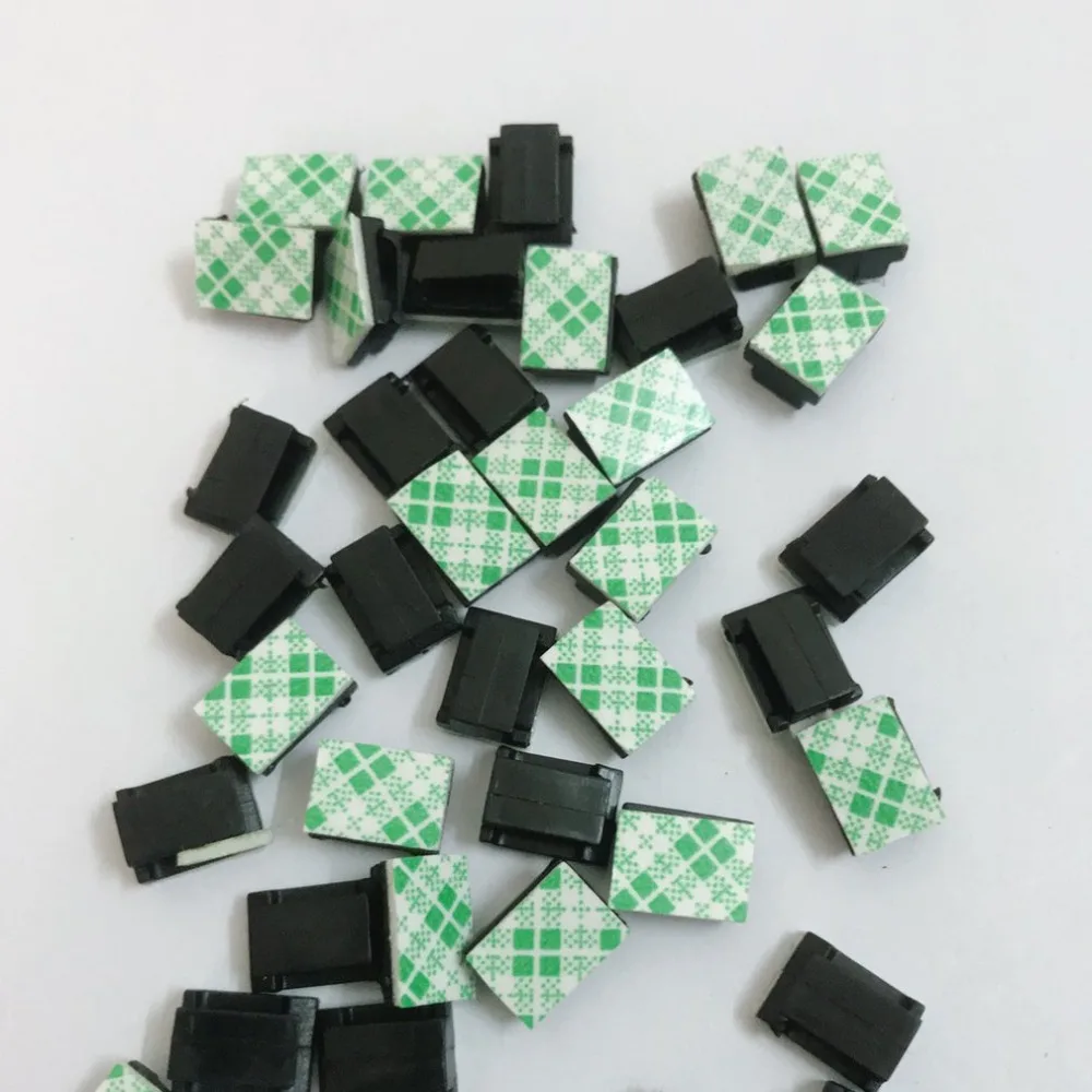 Новинка 100 шт./лот настольные настенные зажимы для шнура клейкие автомобильные