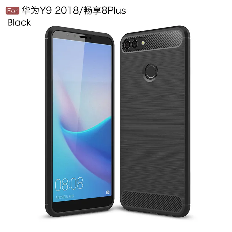 Роскошный противоударный силиконовый чехол из ТПУ и волокна для Huawei Y9 Honor 7C Nova 2 Lite
