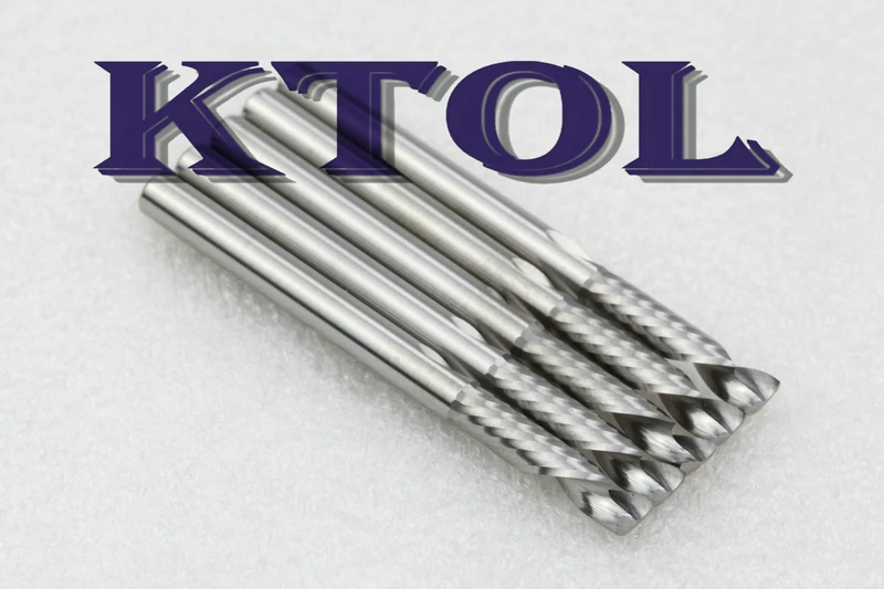 Compression Bit 4x17mm Single Flute Solid Carbide Wood Milling Cutter Set Tungsten Steel Spiral Acrylic Router Up Down Tools | Инструменты
