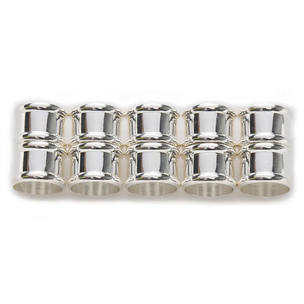 5 комплектов посеребренных цилиндрических магнитных застежек лучшего качества