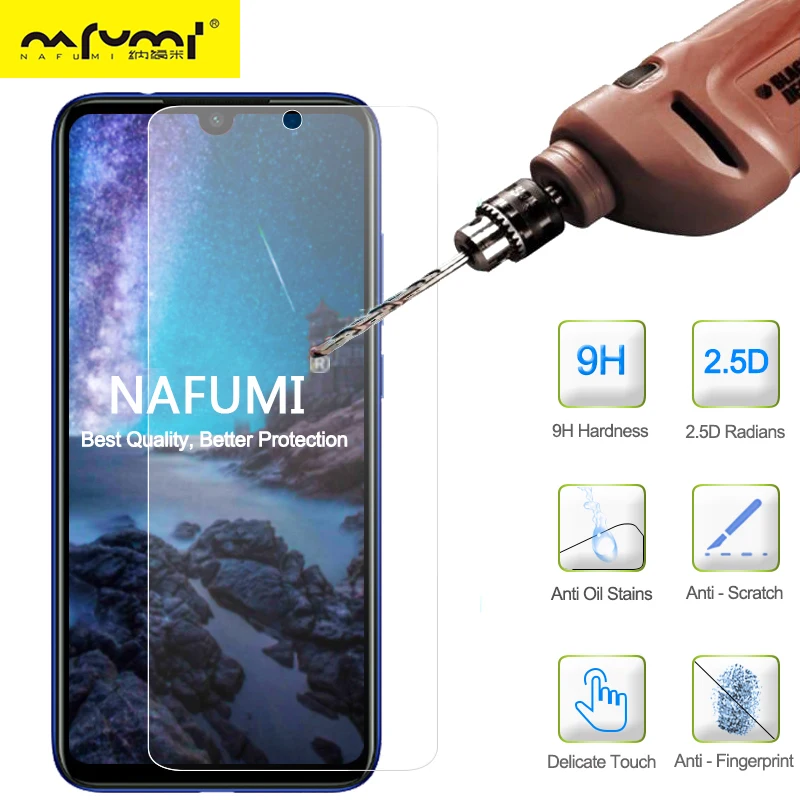 Защита экрана для Xiaomi Redmi Note 7 Pro закаленное стекло на телефон 9H 2.5D Защитная пленка