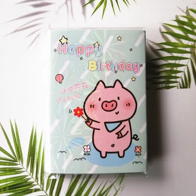 C Розовый блокнот Hello Pig Memo pad 6 складной блокнот стикер блокнот планировщик DIY милые канцелярские принадлежности Школьные офисные принадлежности - Цвет: C