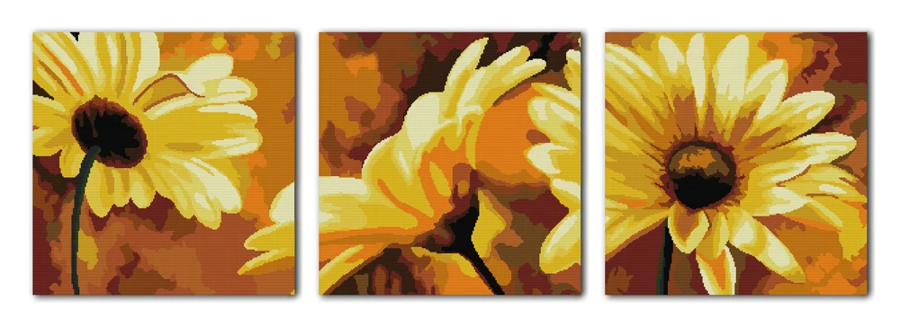 

African daisy cross stitch kit 14ct 11ct count print canvas stitching embroidery DIY handmade needlework