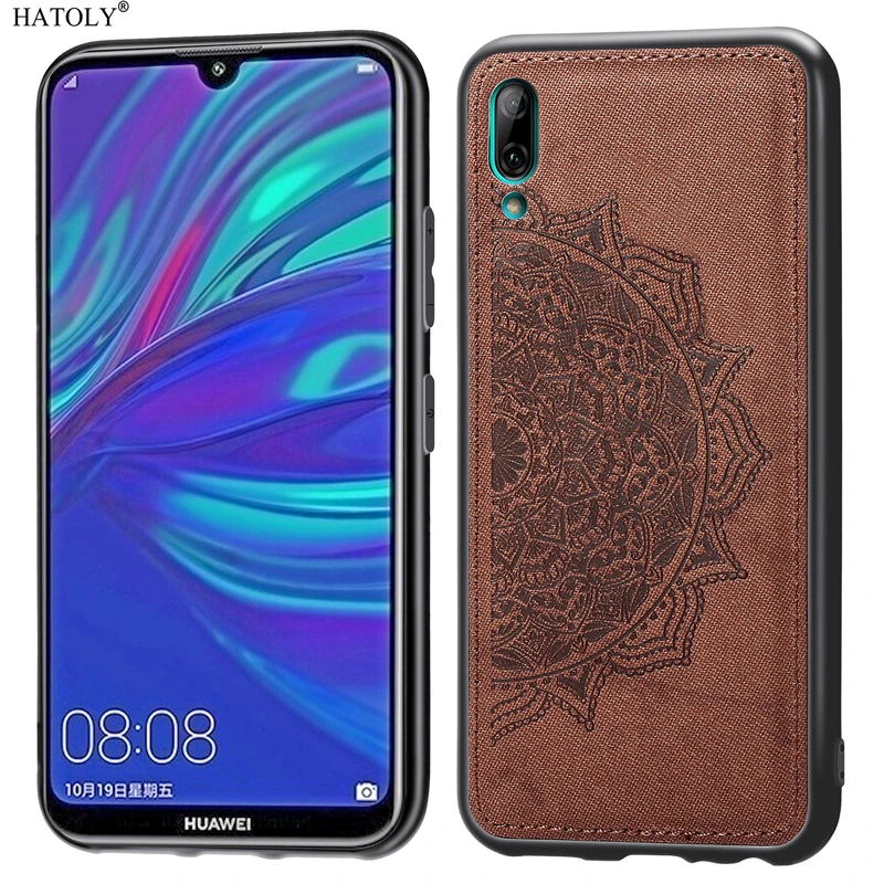 Чехол для Huawei Y7 Pro 2019 чехол Y6 P30 Honor 8A 8 S TPU тканевый телефона 2019|Бамперы| |