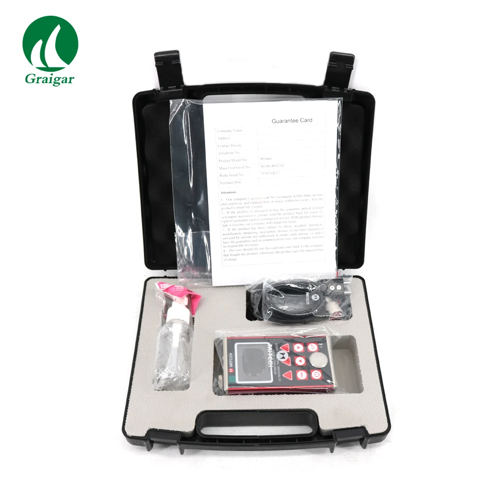 Mitech MT660 Digital Ultrasonic Thickness Gauge Meter With LCD Display Optional Bluetooth Thermal Printer | Инструменты