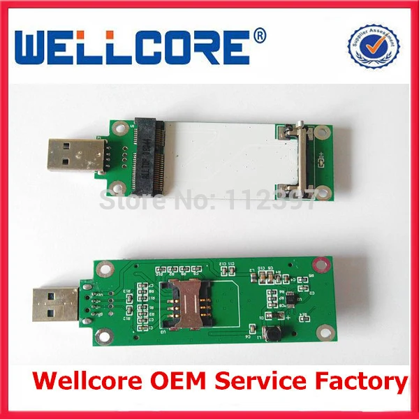 Горячая продажа мини PCI E WWAN Usb adpater с слотом для sim карты|wwan mini pci-e|wwan usbwwan card |