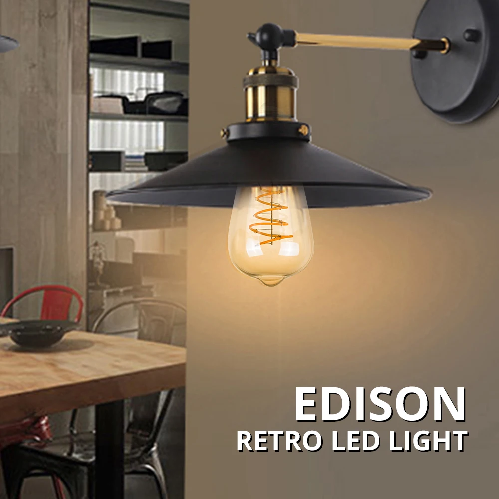 

Dimmable E27 B22 LED Light Bulb 220V Retro Edison Ampoule LED E27 Bombillas Vintage Incandescent Lamp A60 ST64 G80 G95