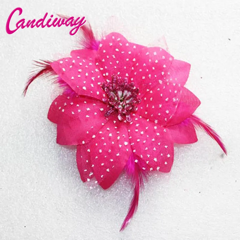 Заколка для волос женская с цветами Модный стильный зажим свадебный аксессуар