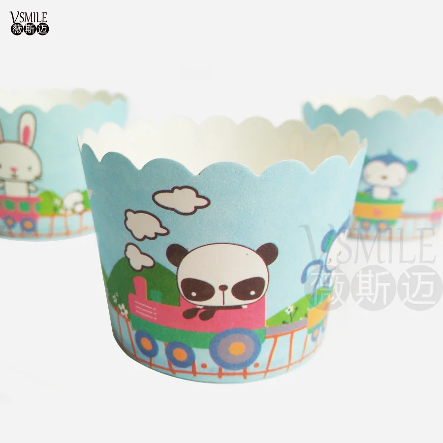 100 шт Микки Минни Маус воздушный шар хлебобулочные чашки для торта бумажные мини