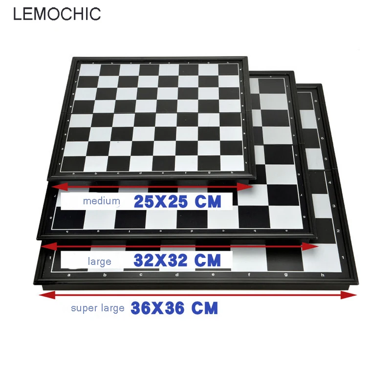 LEMOCHIC новый международный набор шахмат три размера настольная игра дерево