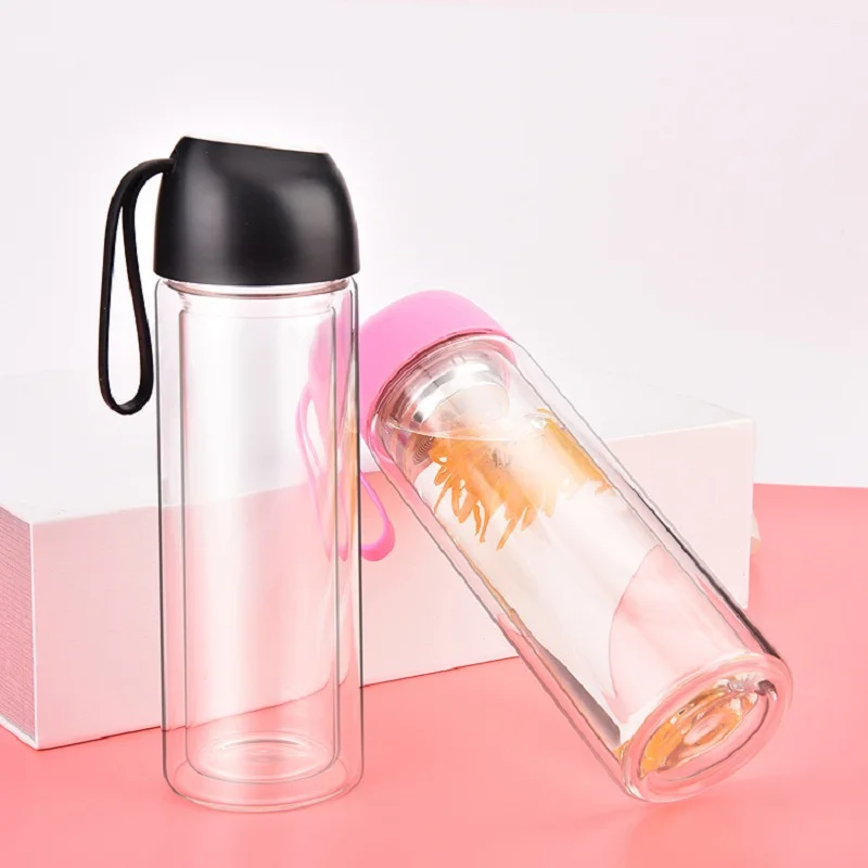 bottled joy gym water bottle dringking garrafa with Cover my glass | Дом и сад