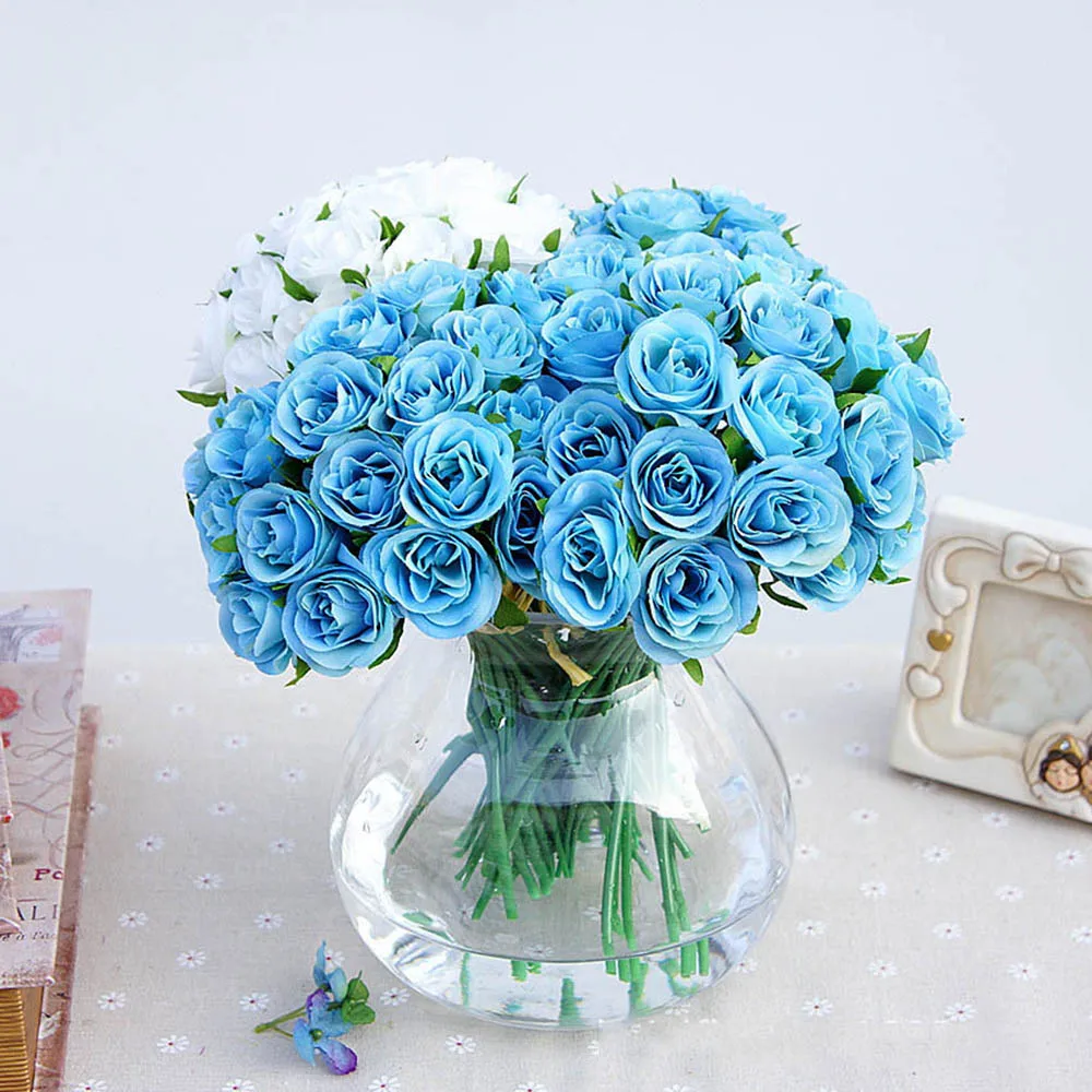 20 шт ветки Искусственные цветы винтажные европейские пионы Свадебные шелковые