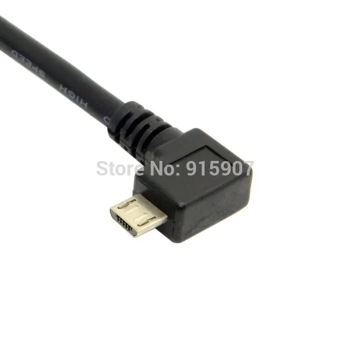 

Cablecc CY Right angled 90 degree Micro USB 5pin Male to USB Data Charge Cable 5ft 1.5m for Cell phone & Tablet