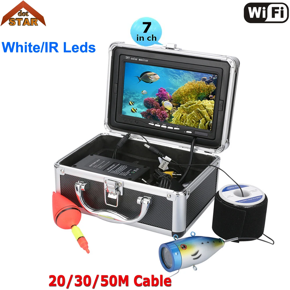 Профессиональный рыболокатор подводная рыбалка видео камера Wifi 7 &quotцветной