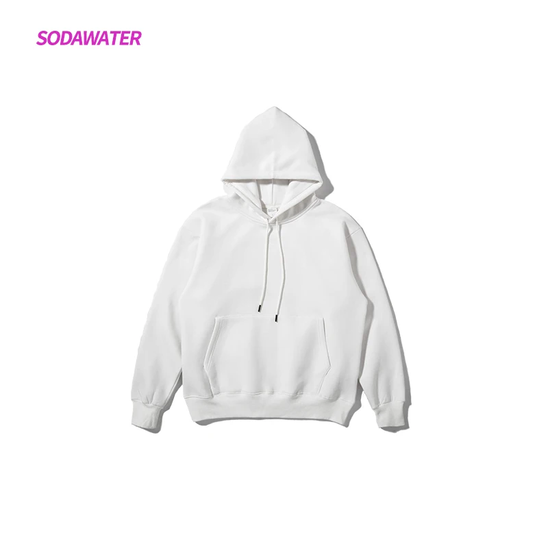 SODAWATER/флисовые толстовки для девочек; уличная одежда; Разноцветные топы с капюшоном; коллекция года; зимние свободные толстовки унисекс с длинными рукавами в стиле хип-хоп; 167W17 - Цвет: White