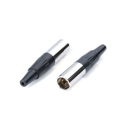 Мини XLR 3 контактный штекер маленький Аудио Микрофон разъем для микрофона прямой