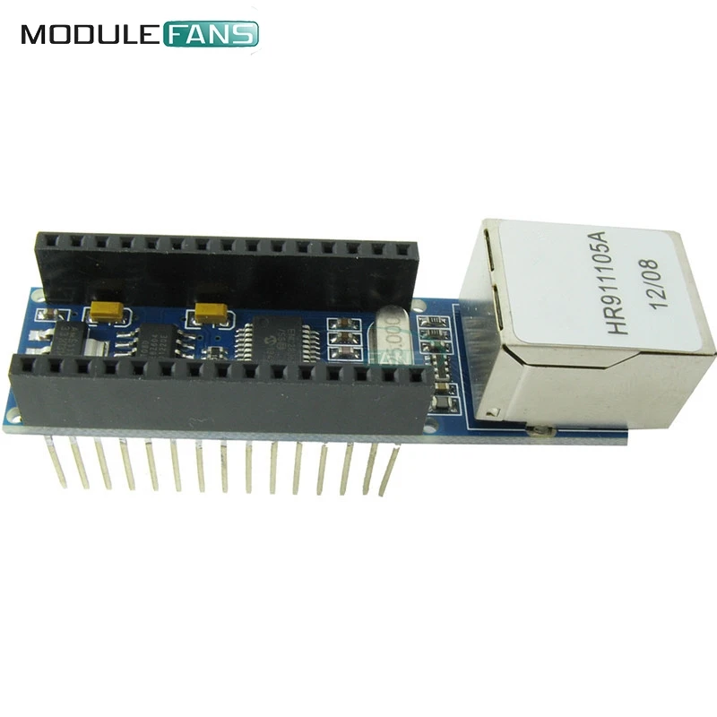 Щит плата для Arduino Nano v3.0 Mini ENC28J60 микрочип HR911105A веб сервер модуль Ethernet щит