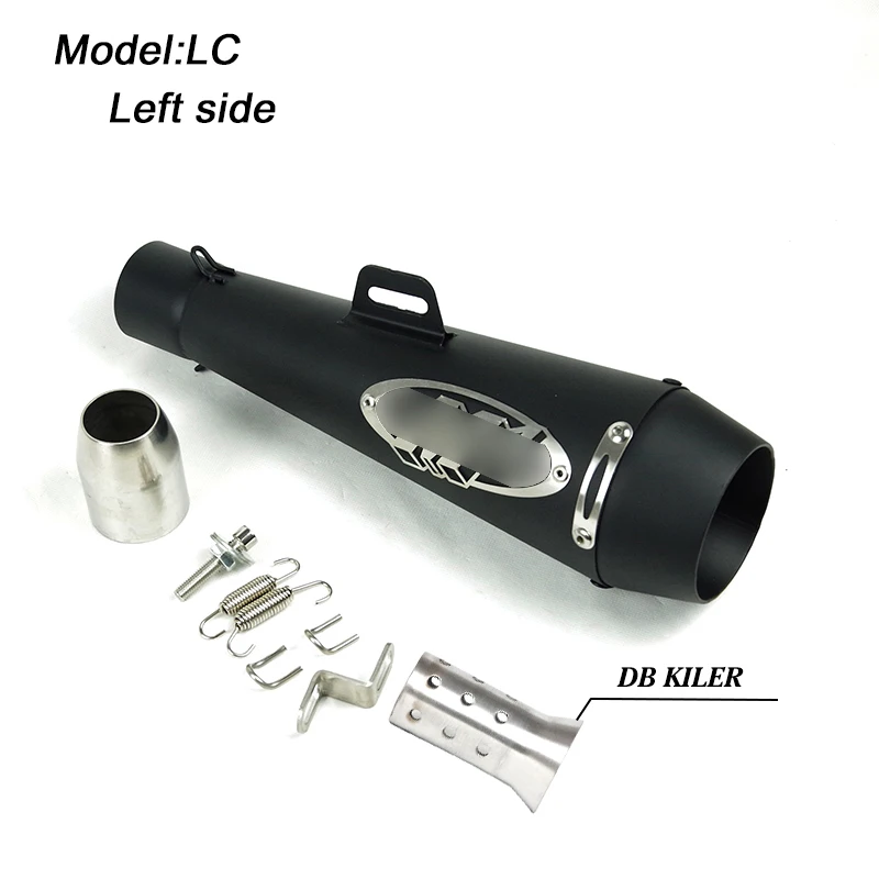 B Мото-модифицированная выхлопная труба глушителя для 51 мм мотоцикла правая и левая сторона глушителя системы дБ убийца - Цвет: B