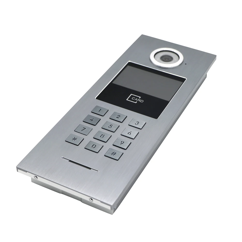 Free Shipping 4 Apartments POE 720P IP Wifi 7" Touch Screen Record Video Intercom Door Phone Code Keypad RFID Outdoor Camera |