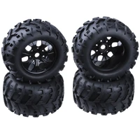 4pcs 3 2 rubber rc 18 monster truck wheels tires 150mm for 17mm hex hub mount for traxxas hsp hpi baja tyre
