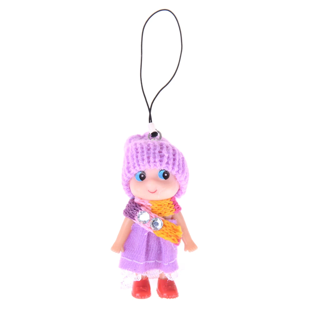 Rabbit Fur Ball Key Chain Cute Sleeping Baby Doll Keychain Pompom Car Keyring for Women Holder Bag Pendant Charm Accessories |