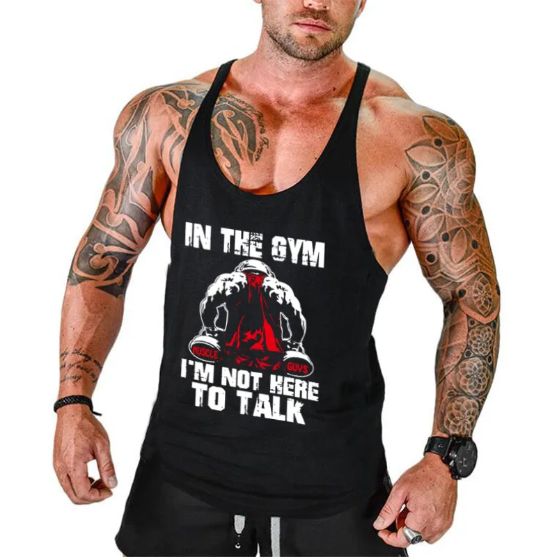 

Muscleguys Gyms Tank Tops Mens Sportswear Undershirt Bodybuilding Men Fitness Clothing Y back workout Vest Sleeveless Shirt