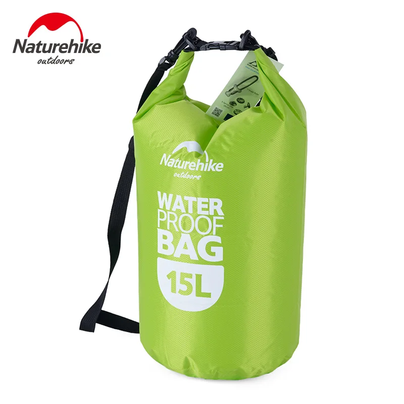 NatureHike открытый 15L Водонепроницаемый сухой мешок Плавание ПВХ сумка Кемпинг