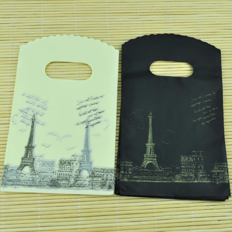 Фото Лидер продаж пластиковый пакет с изображением башни 50 шт./лот 9x15 см|bags gusset|bag tennisbag