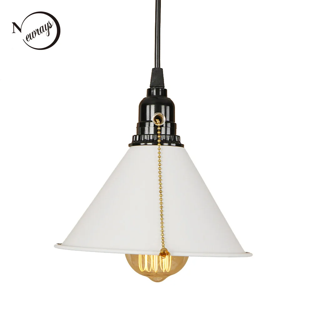 

Vintage art deco pendant light LED E27 modern loft hanging lamp with switch for living room bedroom kitchen restaurant office