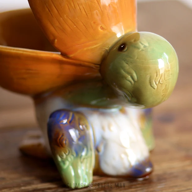 Творческий большой рот птица Керамика украшения Pelican дома миска для перекуса