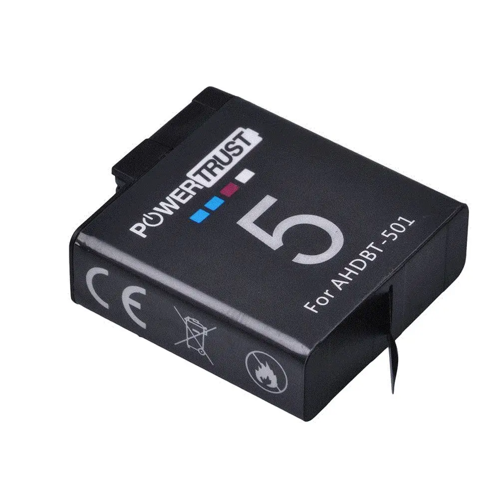 For Gopro 5 AHDBT-501 Full Decoded Battery+USB 3Slots Charger with Type C Port for hero 6 Gopro7 8 Camera | Электроника