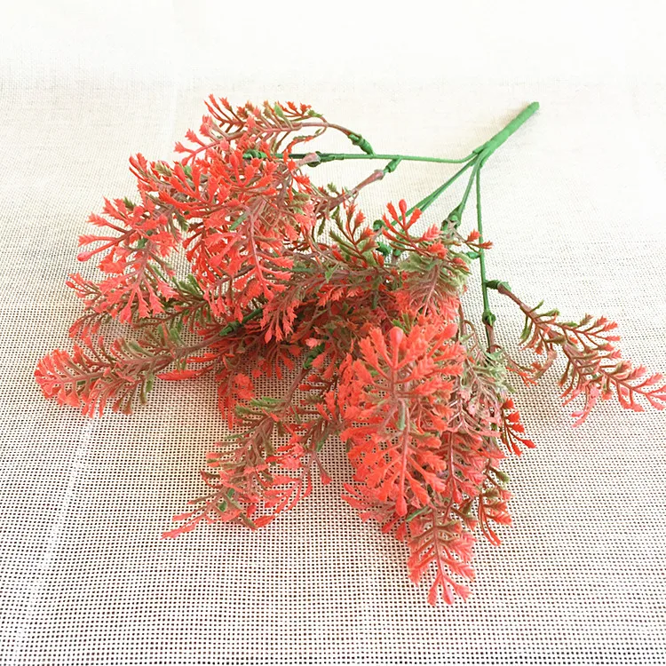 Искусственные растения 5 стеблей/упаковка искусственная зелень пластик трава