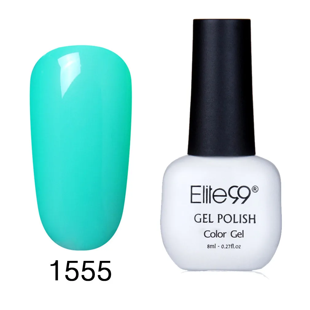 G1555 Elite99 8 мл Лидер продаж Цвет, гель, лак для ногтей, био-Гели Soak Off УФ полу Перманентный лак для ногтей Lucky лак Лаки - Цвет: G1555
